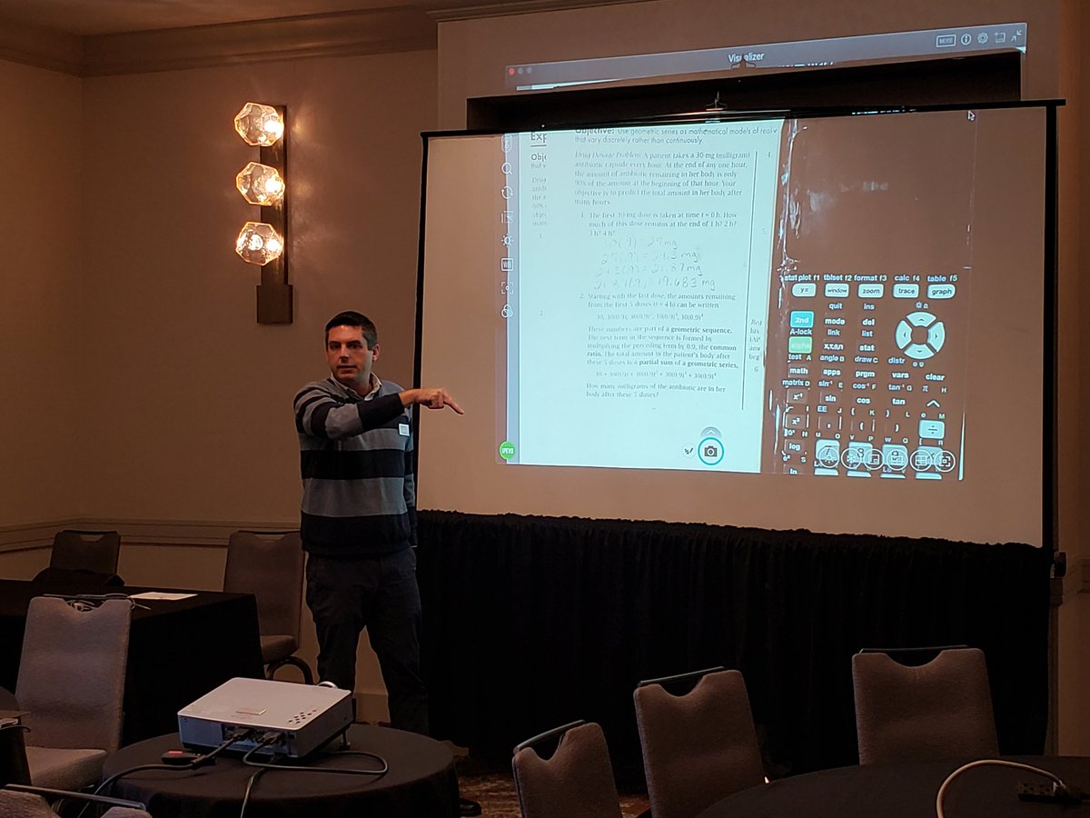 artimm2's tweet photo. @MMarshallAdvKY working with AP Calc BC teachers on series @AdvanceKentucky #FallForum19! https://t.co/dceFs9IOdy