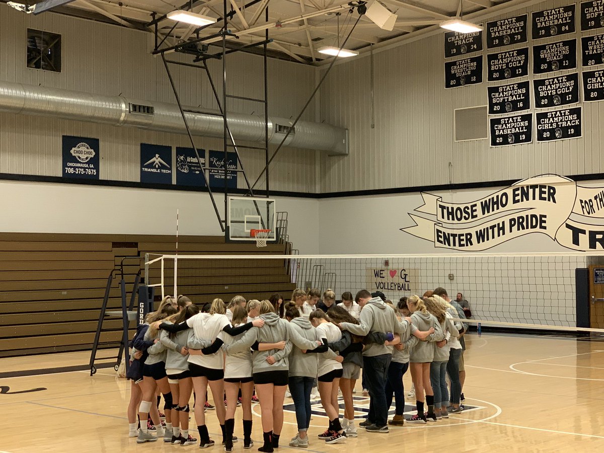 GLHSAthletics's tweet photo. Little less than and hour away from our State Volleyball Elite 8 matchup vs Union County. It’s still ugly outside some come on down and watch some volleyball https://t.co/HHBJoP3DSE
