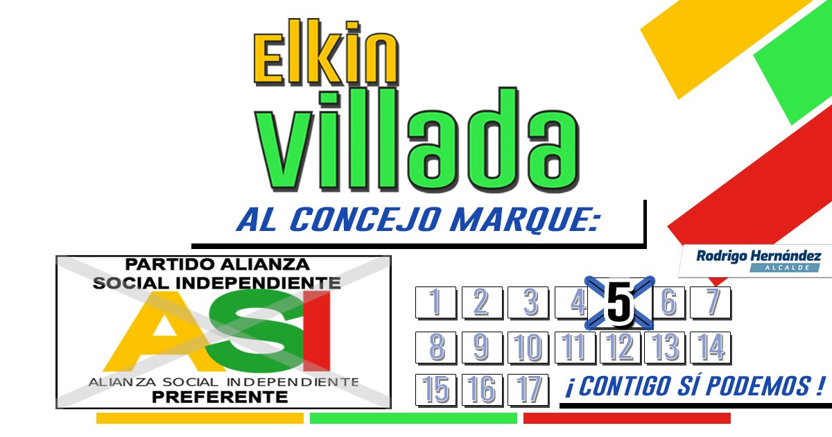 ElkinVillada's tweet photo. Solo falta un día para ejercer nuestro derecho al voto. Con el apoyo y la confianza de ustedes sumaremos ideas y propuestas para seguir avanzando 👊. Marcando el partido ASI y luego el número 5 lo lograremos #Contigosípodemos al #concejoderionegro #ASI5 #rodrigohernandezalcalde↗️ https://t.co/NC22C9huCN