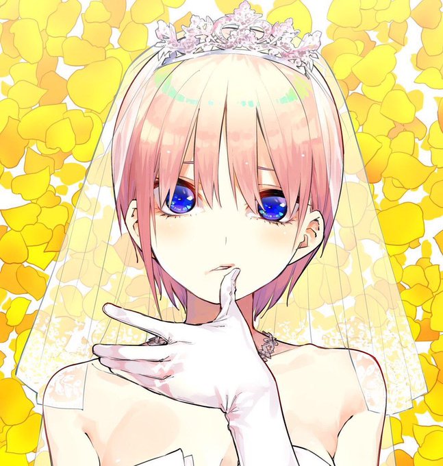 shiro🌸しろさんがTwitterに投稿した中野一花(五等分の花嫁)のイラスト。