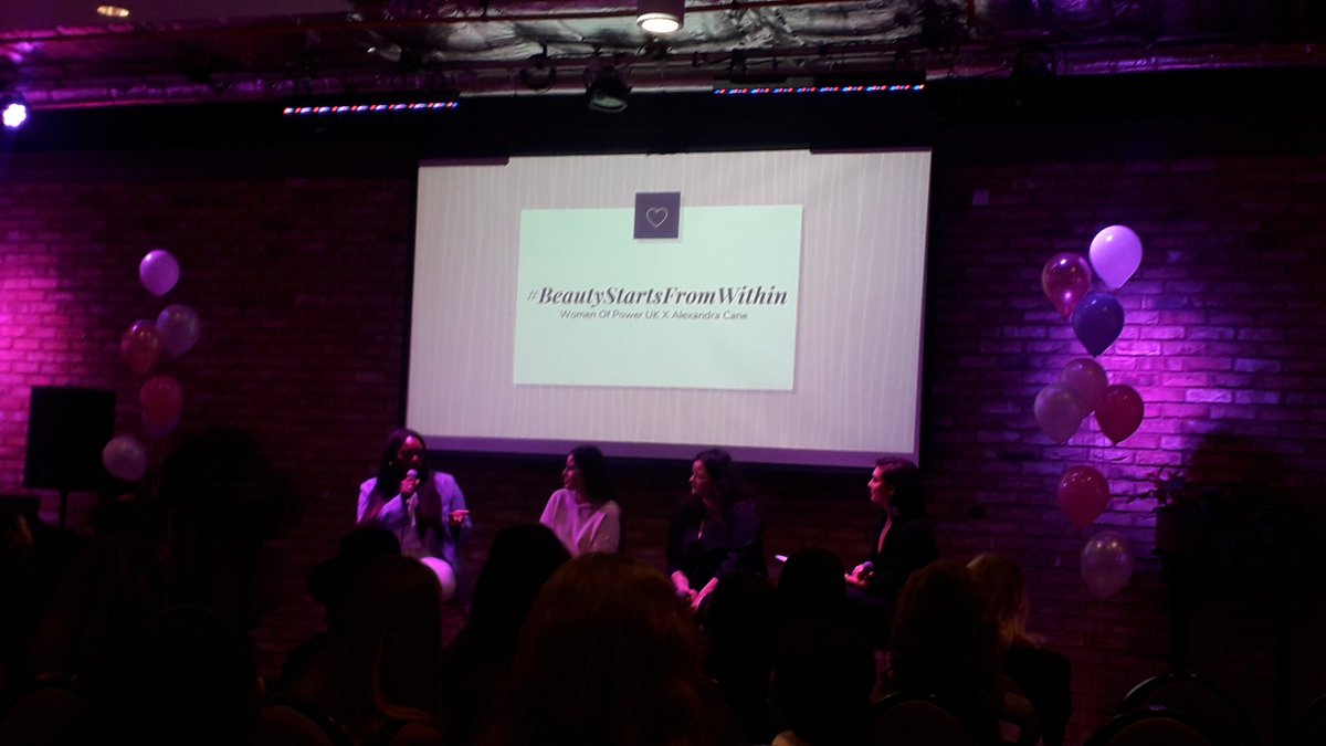vickyecarter's tweet photo. Loved the panel today at the @WomenOfPowerUK talk at @TheCurtainLDN for #BeautyStartsFromWithin! They explored some powerful themes and issues with personal stories! 💪💜 https://t.co/PGVqj2FnMP