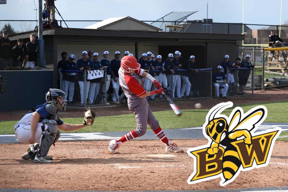 MitchMacy's tweet photo. I’m very excited to announce my commitment to continue my academic and athletic careers at Baldwin Wallace University! Thank you to my family, coaches and friends for all of the help and support along the way. Go Jackets!🐝 #BWBaseball @ironbirdsOH @Brecks_Baseball @BWUBaseball https://t.co/6ntmQItQju