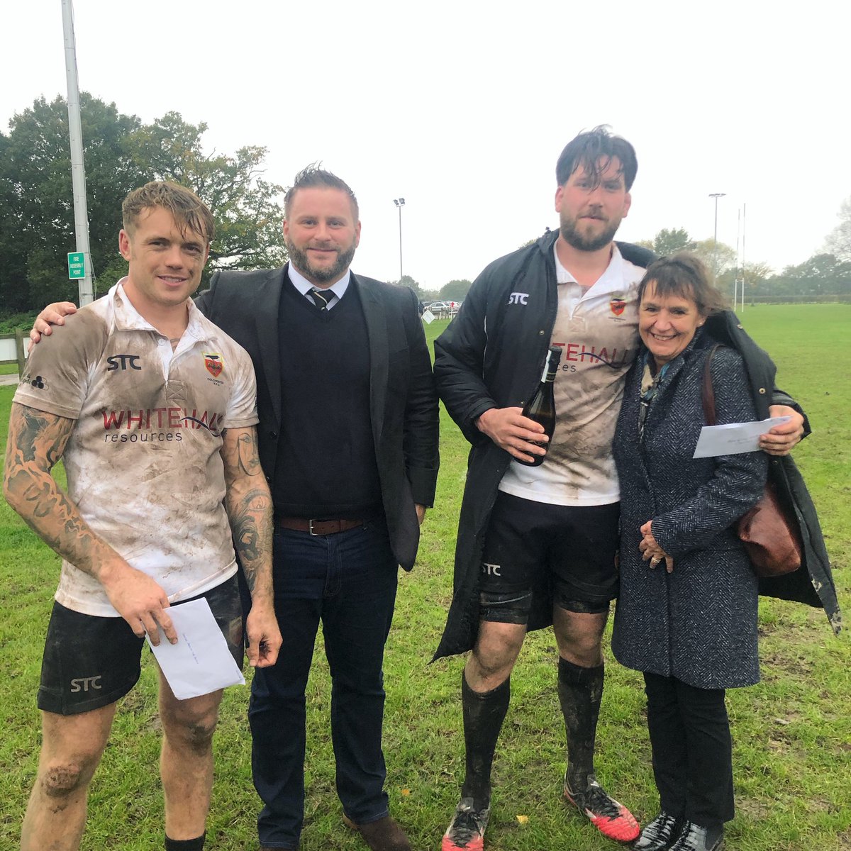 ColchesterRFC's tweet photo. It was a tough slog! Connor O’Reilly’s two tries and Liam Pickett’s dog work earned them both players of the match sponsored by @whitehallresources and #HarrysBarAndKitchen https://t.co/Hn9wsBskiV