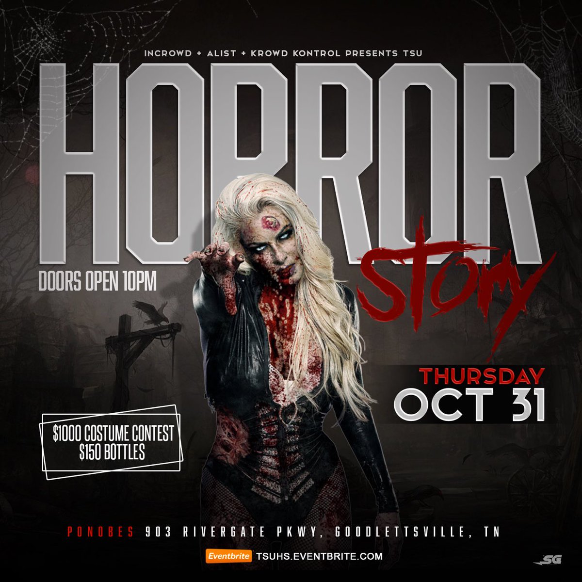 AlistSportpicks's tweet photo. TSU HORROR STORY๐ปThe Official TSU Halloween Party๐ $1000 Costume Contest ๐ธ $150 Bottles ALL NIGHT ๐พ $10 Presale Tickets | $15 VIP Tickets ๐ 3 GROUPS / 1 ROOF / 1 GREAT VIBE โผ๏ธ HMU For Tickets #AlistLive ๐ค๐พ @WeAreTheAlist x InCrowd x Krowd Kontrol ๐ฅ 3๏ธโฃ Headed ๐ https://t.co/TWJ4Cc7Dga