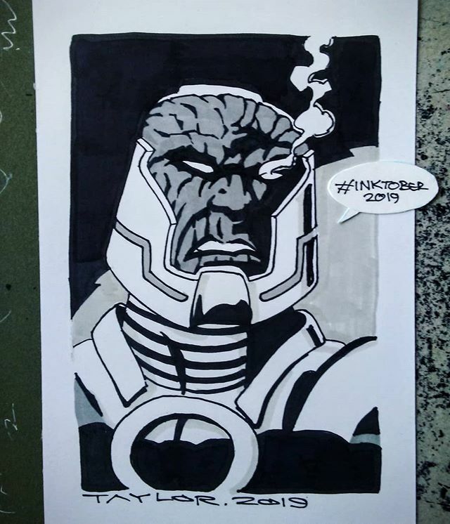 It's day 26/31 of #Inktober2019. Today's prompt is #dark, and this is #Darkseid. #nucleusinktober ift.tt/31OIXVB