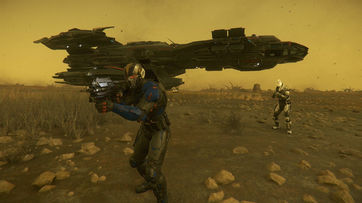 Optimus13200's tweet photo. [FR] Grottes d'Aberdeen, on arrive !

[EN] Aberdeen caves, we're coming for you !

@CitizenTVFR @RobertsSpaceInd @SurcoufLeBreton 
#starcitizen #KotLR #starcitizen3_7 #aberdeen #caves https://t.co/RYnvyRz4py