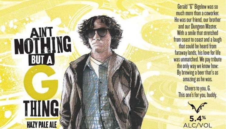 Come celebrate the life of our coworker "G" &amp; the release of a beer we brewed to pay tribute at Fish Whistle in Georgetown, MD. 
🍻
5pm kickoff, music starts at 6pm!