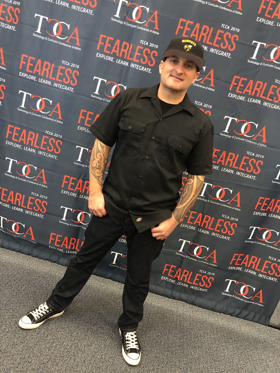 StephanieGVann's tweet photo. ...And he’s out! Thank you for leaving your mark in @AldineISD during @TCCAConf! We hope to see you sooner rather than later, @brewerhm #TCCA19 #Fearless https://t.co/pbWvyygArE