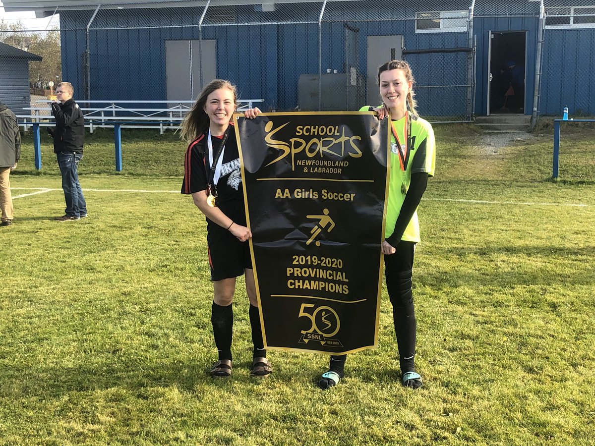 VAV_Vikings's tweet photo. Congrats to our two Grade 12’s, Team Sportsmanship Winner, Jessie Austin  and Team MVP, Kelsey Budgell @schoolsportsnl #SSNL50 #ssnlsupersoccerseries https://t.co/JWoW0kjrkM