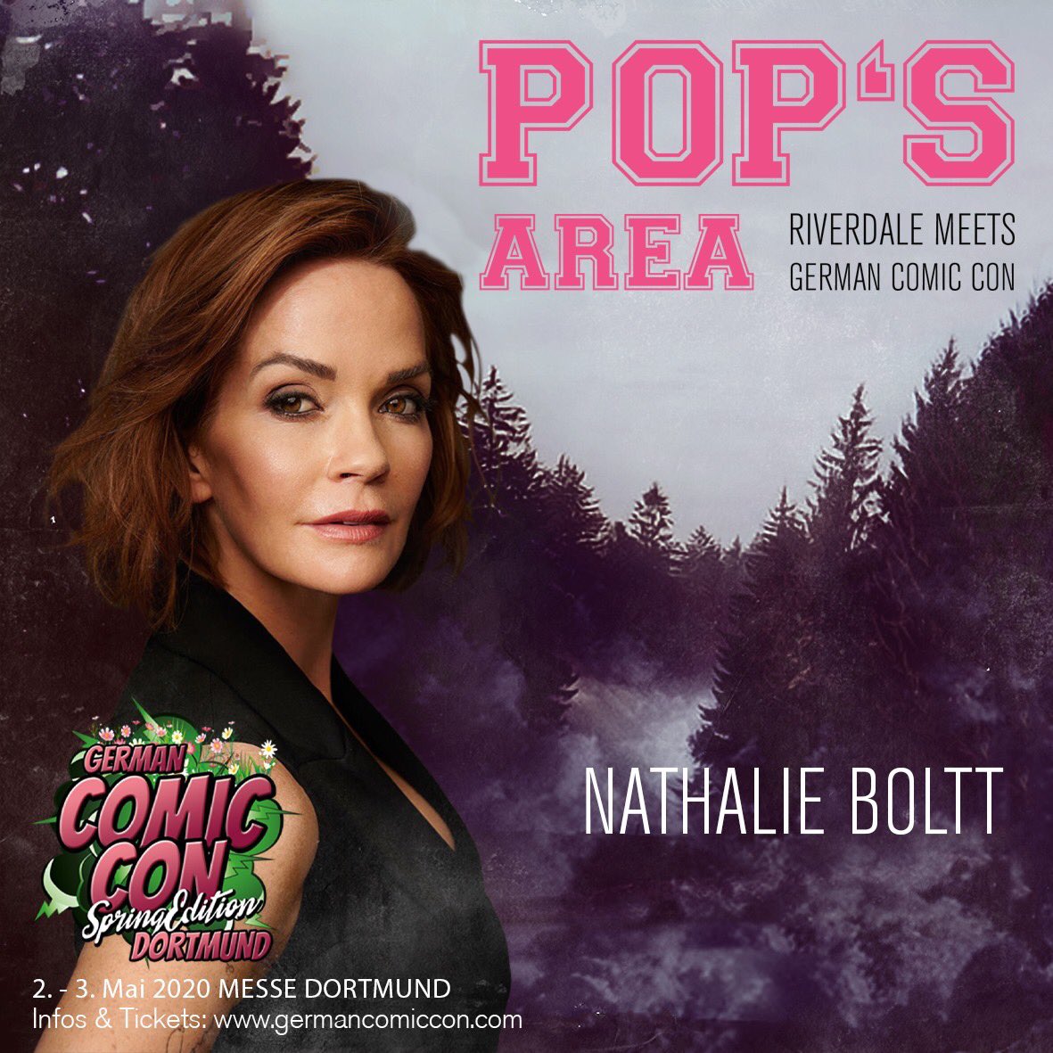 Pop's Area: <a href="/CW_Riverdale/">Riverdale</a> meets #GermanComicCon Dortmund #SpringEdition am 2-3 Mai 2020 in den Westfalenhalle Dortmund 
Tickets: germancomiccon.com/dortmund-spring

Damit sich <a href="/marisolnichols/">Marisol Nichols</a> in unserer <a href="/popsarea/">Pops Area</a> nicht so alleine fühlt gesellt sich #NathalieBoltt dazu <a href="/GermanComicCon/">German Film Comic Con</a>