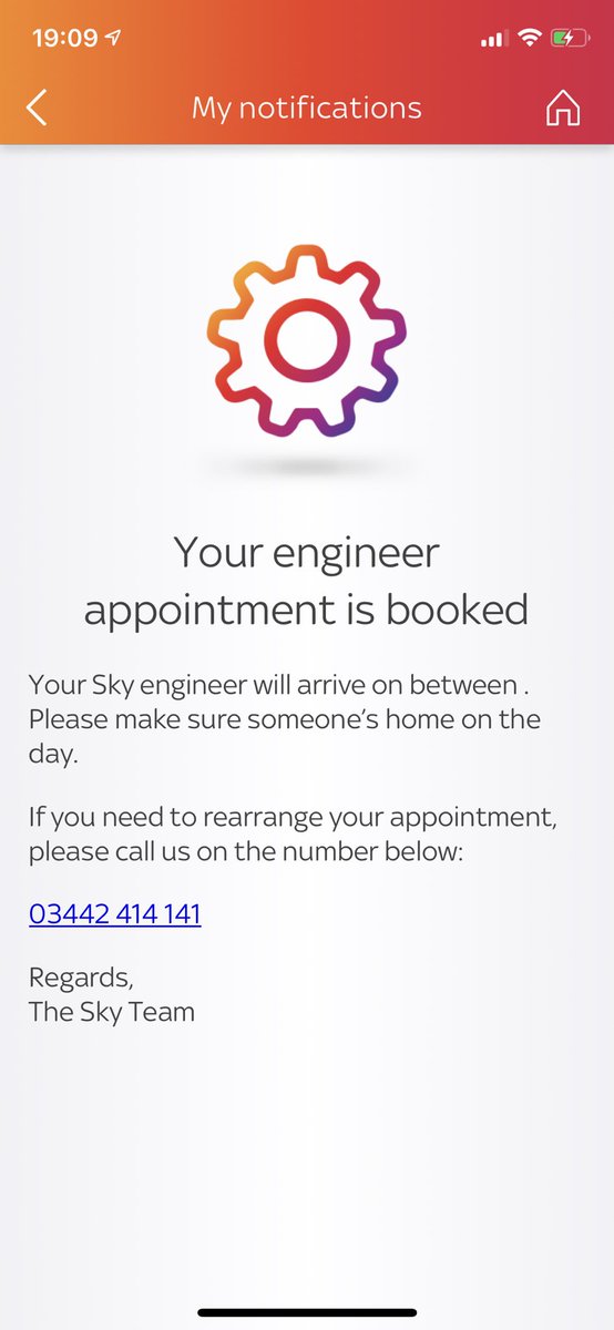 BenRiley's tweet photo. Dear @SkyUK not sure this is very informative or helpful: between… <blank>
I’ll make sure somebody is home between . https://t.co/DYOJhvDb1k