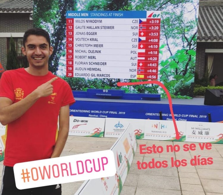 Felicidades <a href="/GilMarcosEdu/">Edu Gil</a> felicidades 🎈🎉🎊🍾 

Top20 en la Media de la WorldCup en China 🇨🇳 

Impresionante 👏🏼👏🏼👏🏼👏🏼👏🏼👏🏼

<a href="/IOForienteering/">IOF Orienteering</a> #HelloFEDO #Orienteering