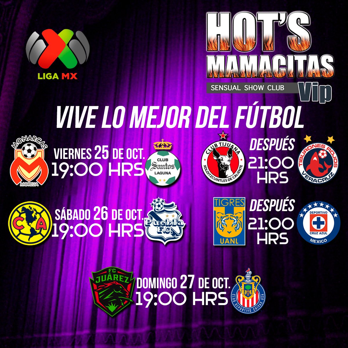 HotsVIP's tweet photo. ¡Vive las mejores transmisiones de eventos deportivos en
Hot's Mamacitas Vip! ⚽🔥

📲 2299153021
📍Ejército Mexicano No. 66. Boca del Río. https://t.co/myCnmgDL35