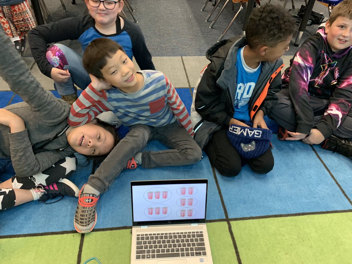 katiehible114's tweet image. Friday’s after school look like this... sitting on the rug surrounded by 15 amazing students having the best math conversations 💙🧡 #spsmath #mathclub @watkinswildcats