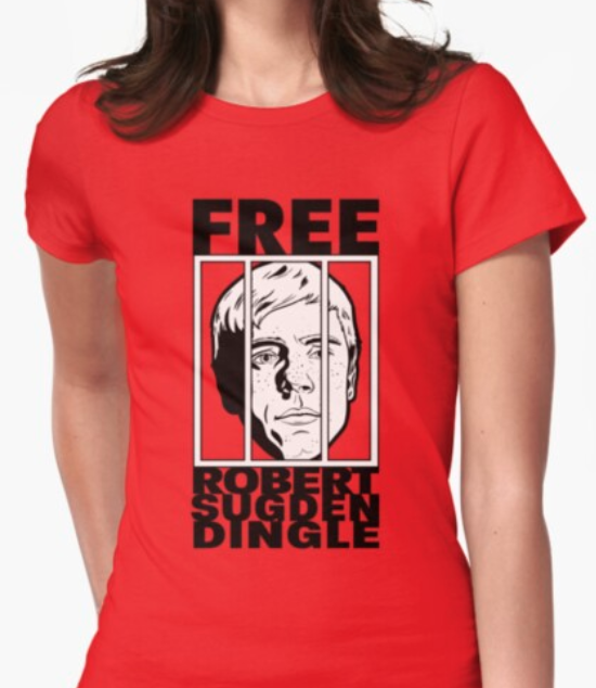ScrapyardBfs's tweet image. Free Robert Sugden Dingle!  If you want to join Aaron in protest, you can get the shirt here: redbubble.com/people/scrapya… #robron #emmerdale