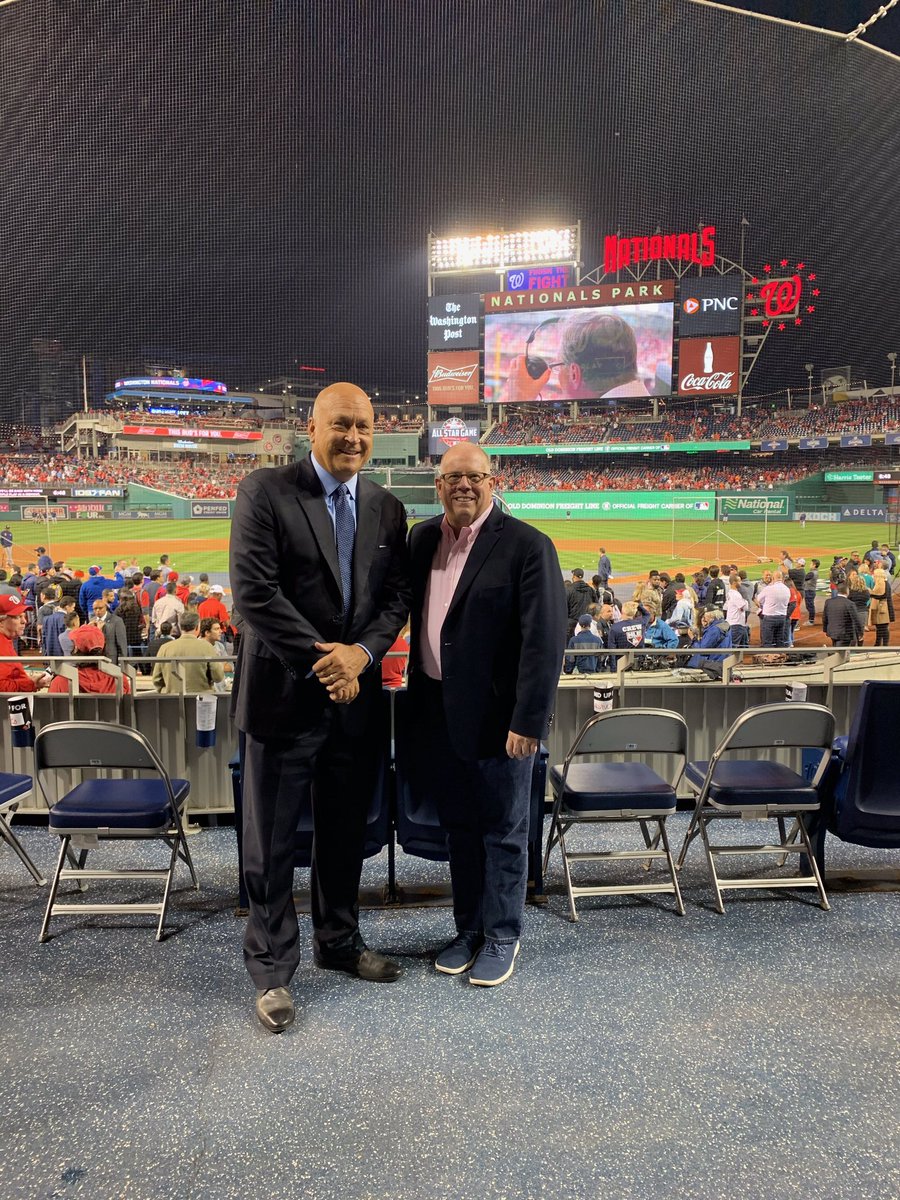 Even though we’re diehard O’s fans, Cal and I are both excited to see the <a href="/Nationals/">Washington Nationals</a> bringing together a divided Washington! #StayInTheFight