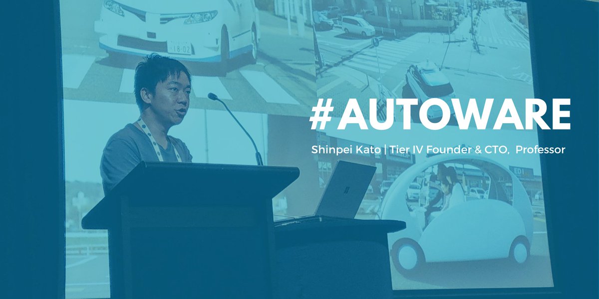 tier_iv_japan's tweet photo. #Tier_IV founder and CTO, Professor Shinpei Kato presenting on #Autoware now at the #WEinADT (Workshop on Education in Autonomous Driving Technologies) at the #ITSC19 conference in New Zealand!
#AutonomousVehicle https://t.co/uqzDDNhIDb