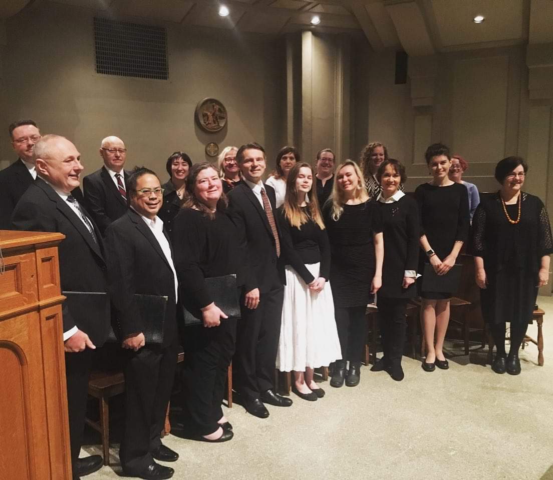 MagiEnsemble's tweet photo. Singing today with the Seattle Lithuanian Choir, Vakarai. Over 20 communities participated from all backgrounds and seeing everyone come together reminded us how important our cultures are and that we need to honor them and their traditions through events like this. #vakarai https://t.co/U27W9A10N0