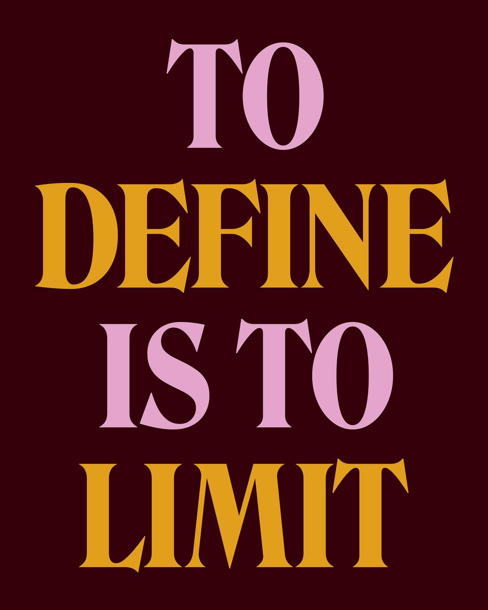ioonut's tweet photo. To Define
#typography #graphicdesign #quote #todefineistolimit https://t.co/k2mbotztA4