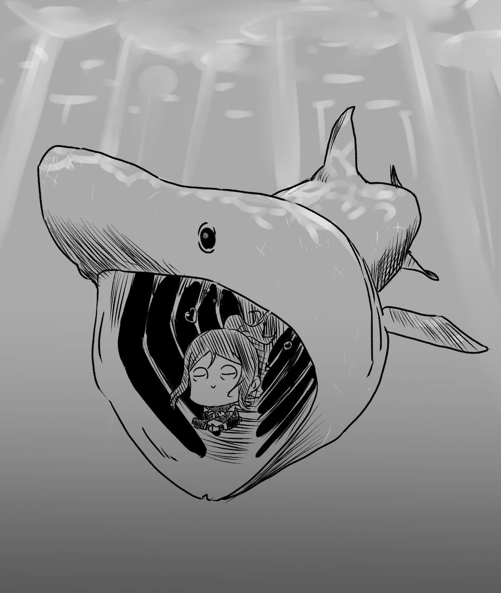 奴の背中を狙う者 ウバザメを追いかけていたディスカバリーチャンネルのカメラに映り込んだ謎の生物 T Co Suohu8jgao Twitter