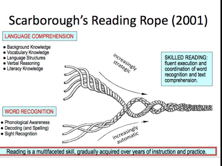 Saying Ss need to read more books to become better readers is like saying a boy who throws a ball more will become a great pitcher. They need to have explicit, systematic instruction and time to practice those skills w/T feedback. #ReadingRope #education