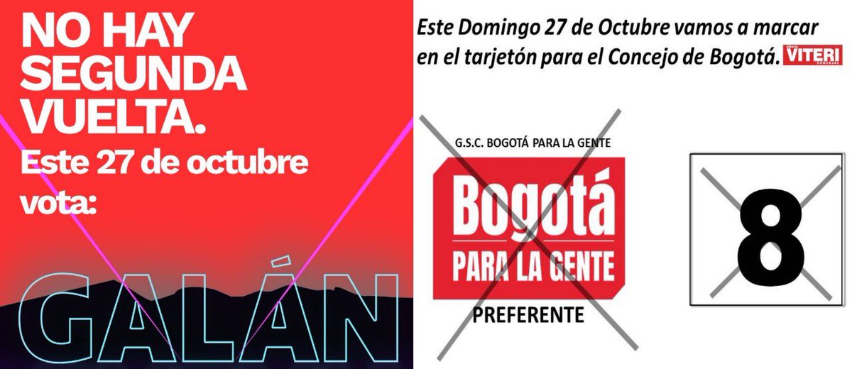ViteriColombia's tweet photo. Con la ayuda de Dios y todos nuestros votantes, para mañana a esta hora ya el 70% de nuestros electores deben haber VOTADO en #BogotaParaLaGente con @CarlosFGalan y #ViteriMiConcejal #8. Vamos que si lo LOGRAREMOS. ¡SIEMPRE ADELANTE!, ¡NI UN PASO ATRÁS! https://t.co/oHN9s43Bzd
