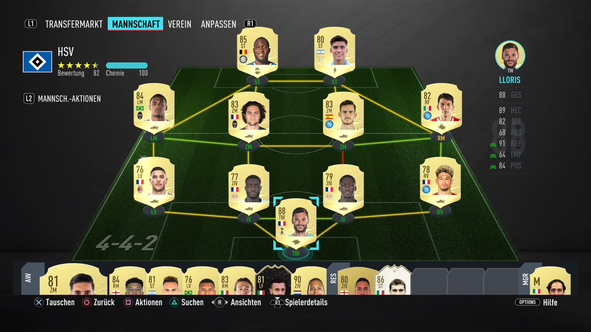 TSchleichiii's tweet photo. #PS4share #SheeshTeam Hey Yaya und Community dass ist mein Team alle tauschbar würd Correa gern behalten Budget20k https://t.co/GI3LMUDNAY