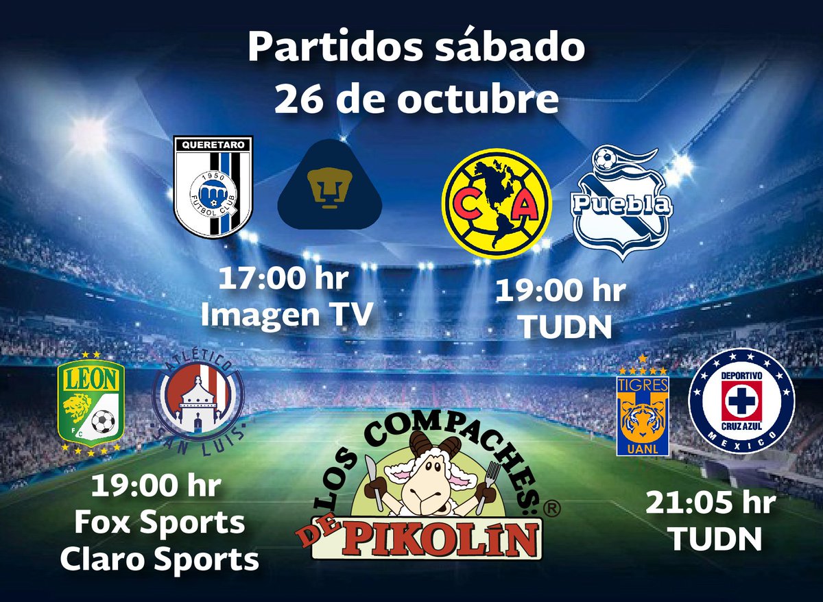 Sigue la jornada 1⃣5⃣⚽️🥅 Te compartimos los horarios del día de hoy. ⏰📅