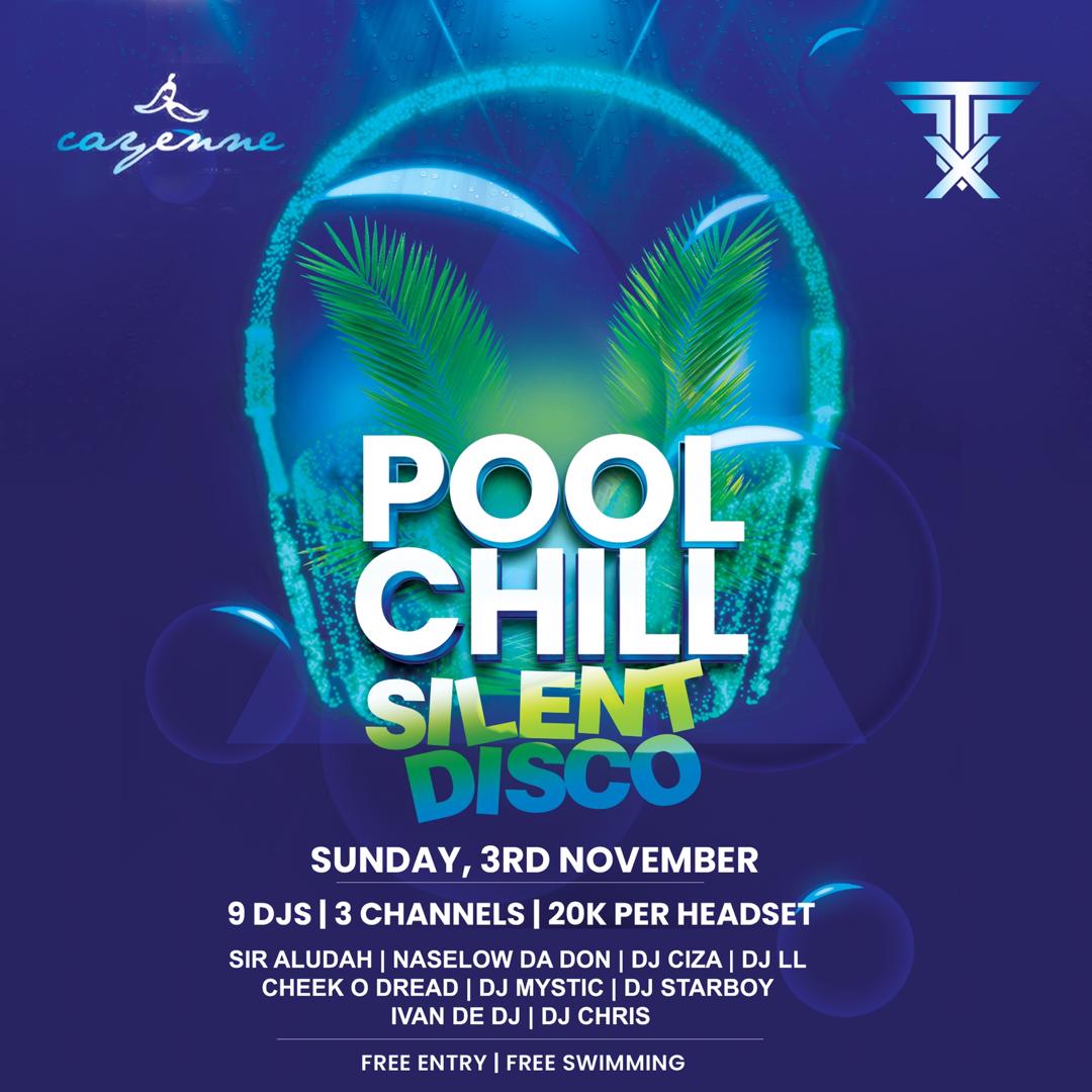 sparklemagency's tweet photo. #SundayPoolChill Silent Edition
Venue: @CayenneKampala
Date: Sunday 3rd, November 2019. https://t.co/dMLf7bTeFp