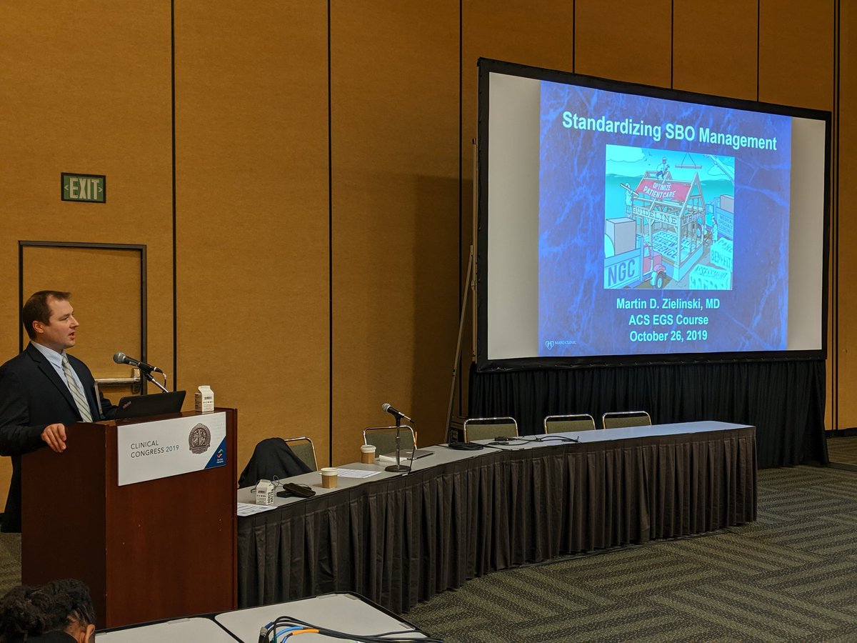 Ephava (@ephava727) on Twitter photo Co-chair <a href="/ZielinskiTrauma/">Martin D. Zielinski</a> discussing management of small bowel obstructions at #ACS2019 #EGS course. #Saturday is the best day to learn! Co-chair <a href="/ZielinskiTrauma/">Martin D. Zielinski</a> discussing management of small bowel obstructions at #ACS2019 #EGS course. #Saturday is the best day to learn!