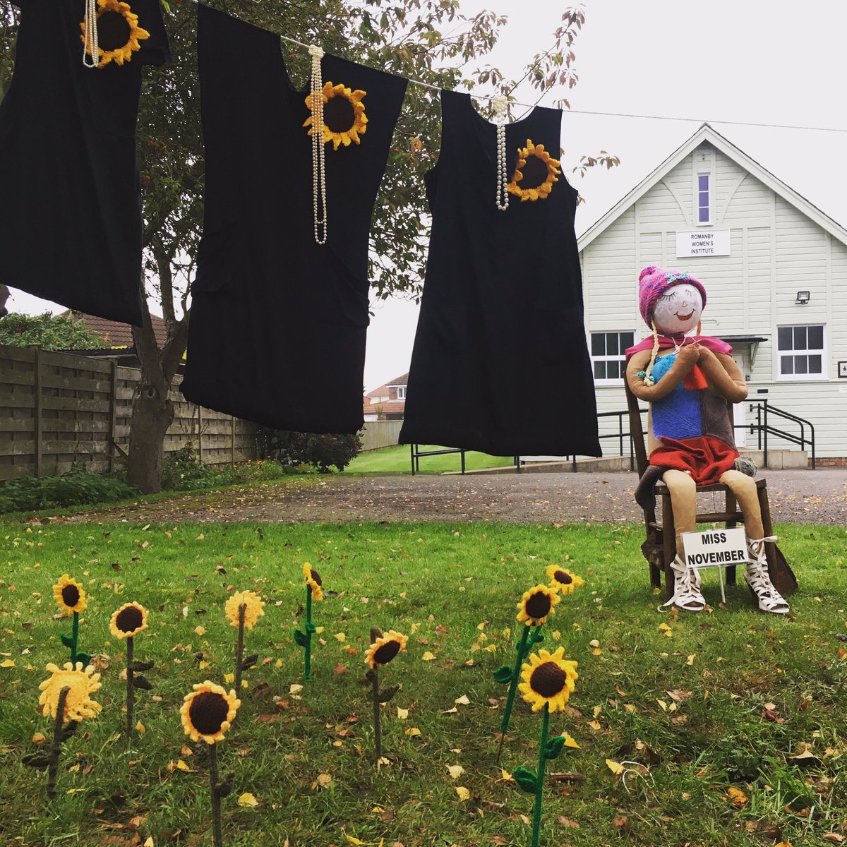 Award winning Romanby WI Scarecrow Festival open tomorrow, Sunday 27th October, 10am-4pm, 85 scarecrows to find #romanbyrocks #northallerton #calendargirls #wi