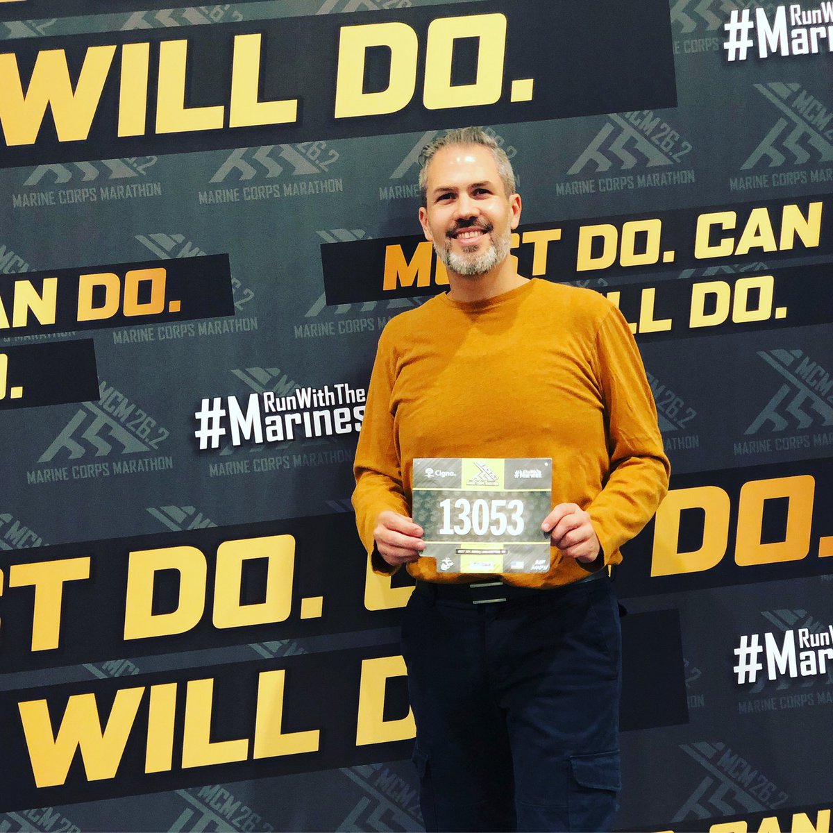 raulmrp's tweet photo. Feliz... dispuesto a correr tras mis sueños.
I’ll do, Can do, Will do!
#RunWithTheMarines @Marine_Marathon #RunWithTheMarines2019 #MeinHerzläuftMarathon #tryfit #bebetter https://t.co/Q7omhm1uOu