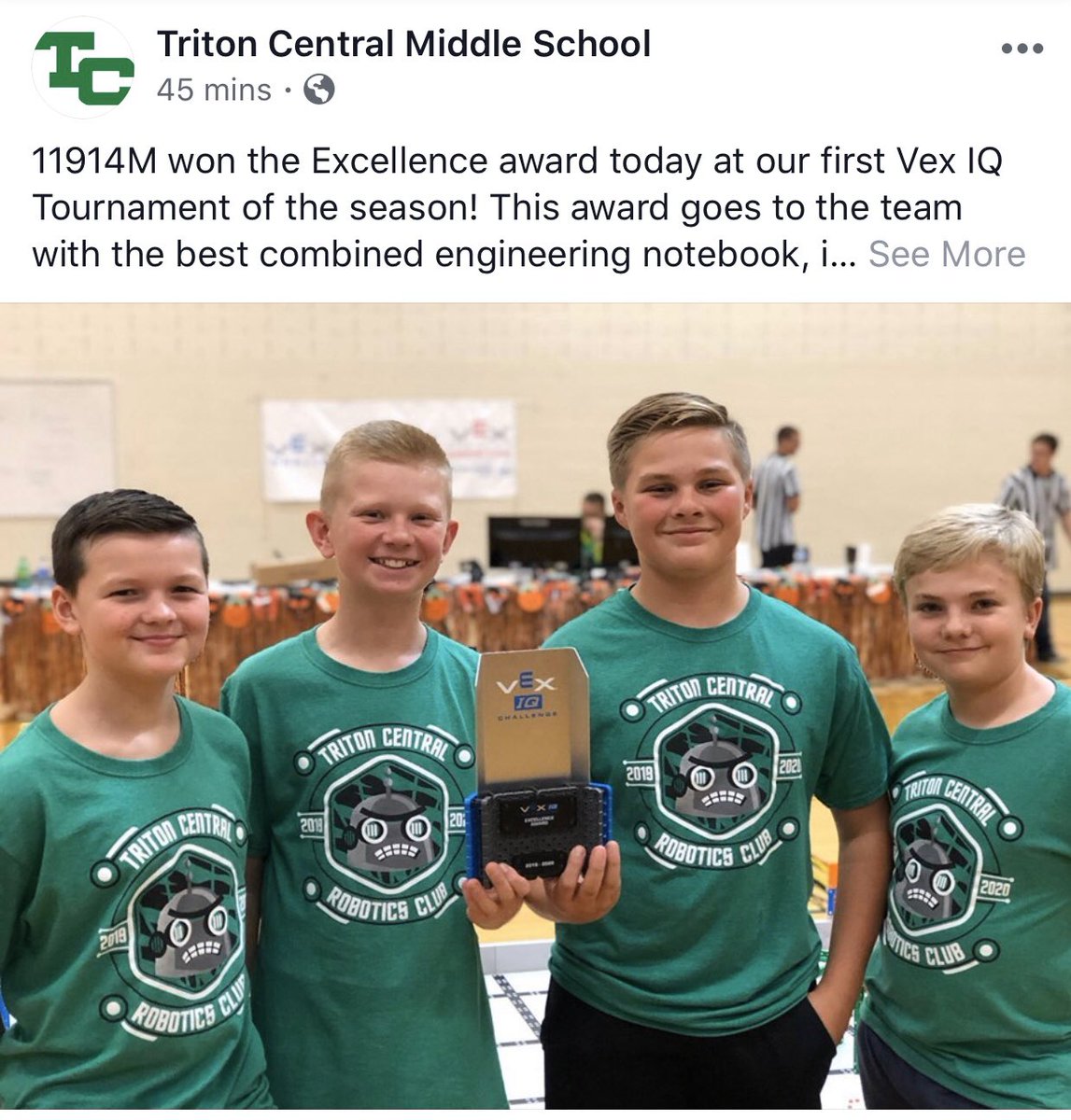 No better way to spend a rainy Saturday! So proud of all seven of our teams for knocking their first competition of the season out of the park! Super proud of these two teams for winning the design award and excellence award! #itsroboticsseason <a href="/TechPointYouth/">TechPoint Foundation</a> <a href="/VEXRobotics/">VEX Robotics</a>
