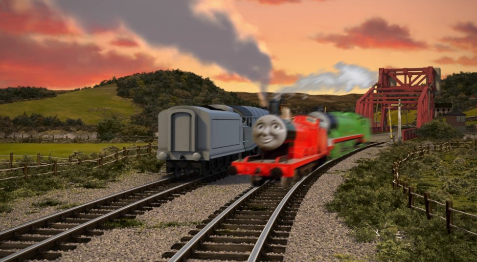 TheRedEngine5's tweet image. Alright Henry we are back on Sodor. Your safe now.