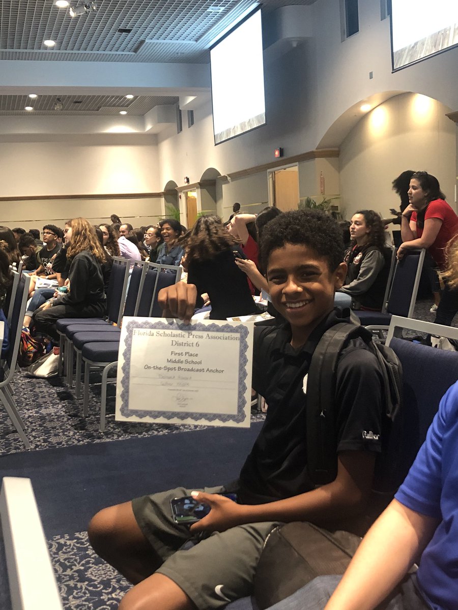 RSN had a strong showing at #JDayD6 Desmond took 1st place in the Middle School Anchor Division. #gslearning