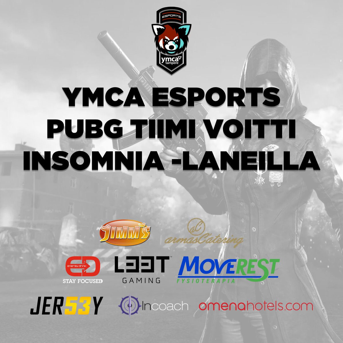 Let´s ROCK! <a href="/Insomniafi/">Insomnia</a> <a href="/PUBGKojootti/">Kojootti</a> <a href="/PUBGSampula/">Sampula</a> <a href="/TurboBanaani/">TurboBanaani</a> @SikoraPUBG 

Voitollako mentiin yöhön!? 

#esportsfi #pubgfi 

Kiitos jälleen kerran <a href="/PUBGFinland/">PUBG Finland</a> 

Tärkeintä ei ole voitto vaan... että pääsee yöhön 🤪