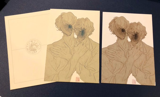 been printing a lot of my own stuff lately, really digging having full control over color quality (left 2 is me, right 1 is outsource) 