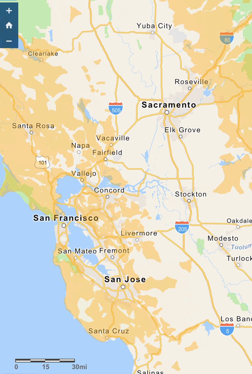 Andrew Kudless On Twitter Power Outage Map For Bay Area Luckily This Time We Are In A Sliver Of Area Not Yet Effected But It S Bound To Get Worse Climatechangeisreal Californiawildfires Poweroutage