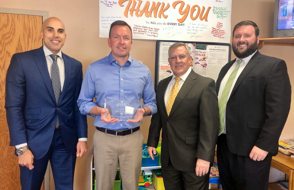 AndyManar's tweet photo. Thank you @IllinoisPCA for honoring me w/ the 2019 Community Health Care Champion award.
I value the work of #IPHCA, their members & employees who deliver community based healthcare in under-served areas. I will continue to advocate for you in Spfld! https://t.co/lyykvnPn5b