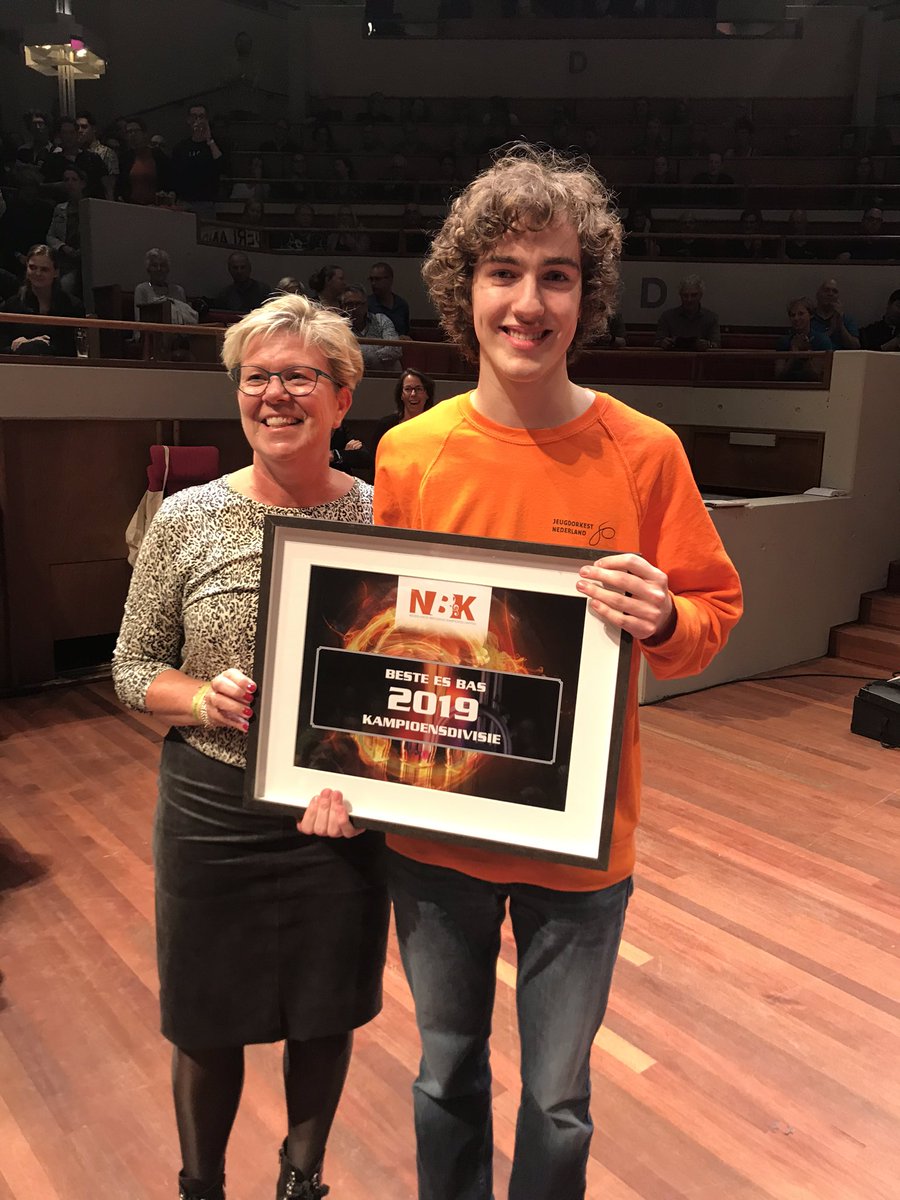 Esbassist Pelle van Esch wint de solistenprijs op esbas @2019nbk met <a href="/BBS_ABC/">BrassBandSchoonhoven</a> in de kampioensdivisie