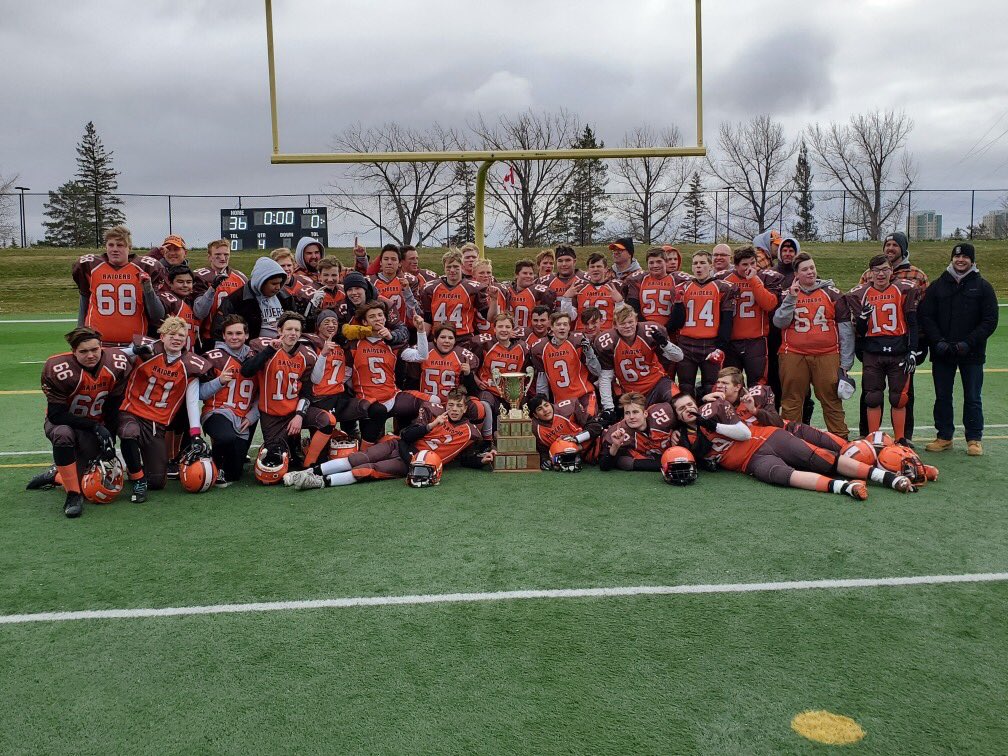 MrKyleYRHS's tweet photo. #YRHS Junior Raiders bring home the RMF Bantam Championship for the first time in Raiders history! Super proud of a great group of players and coaches on an undefeated season. #raidergridderfootballrules https://t.co/HLJOHLYm5l