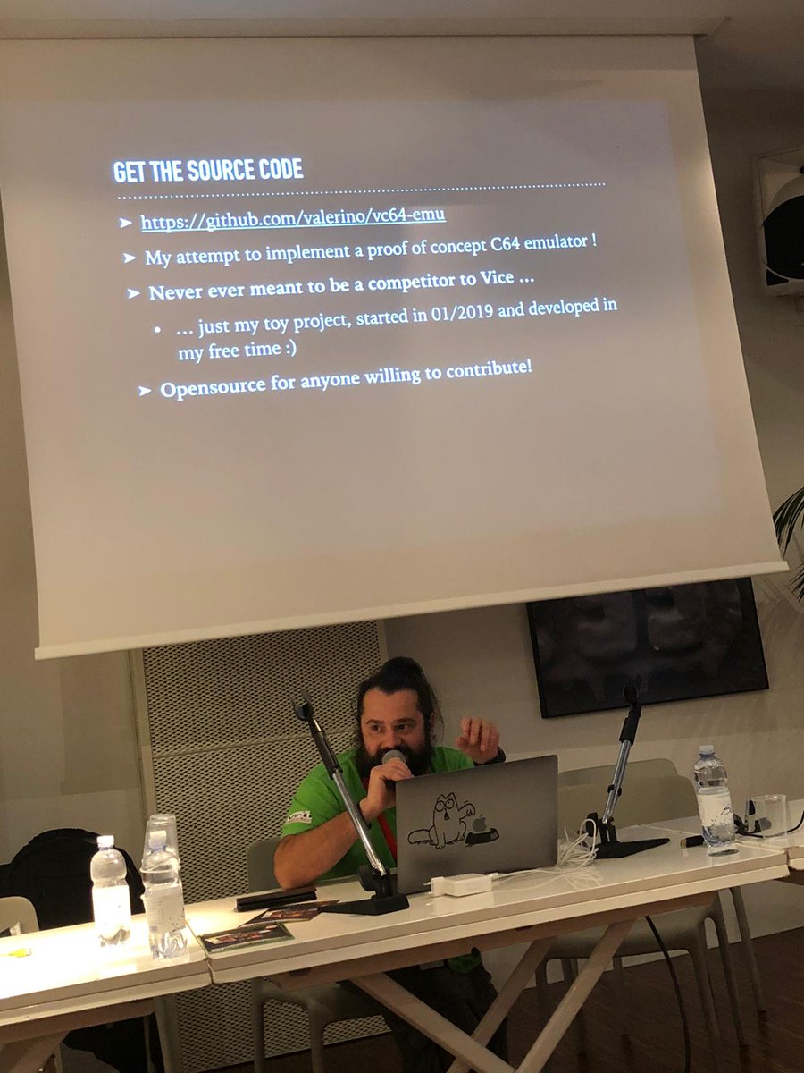 valerino's tweet photo. ... and finally i presented my toy c64 emu!!! sorry, couldn't stream in the end.... will post the full video soon!

today has really been a GOOD day :)
#ouas19 #onceuponasprite https://t.co/jlAb71WI0Y