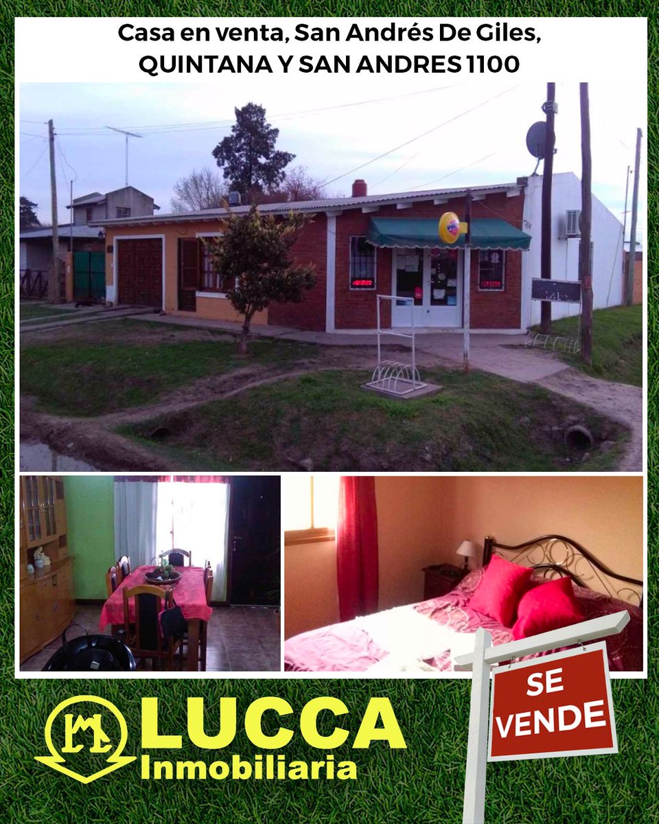 luccaInmo's tweet image. Se trata de un interesante PH. 
Ubicado en la intersección de las calles Manuel Quintana y San Andrés.
Cuenta con 122 metros cubiertos en buen estado, divididos en 2 dormitorios, cocina-comedor, amplio garaje, lavadero y local al frente. 

luccainmobiliaria.com.ar/detalle/venta/…