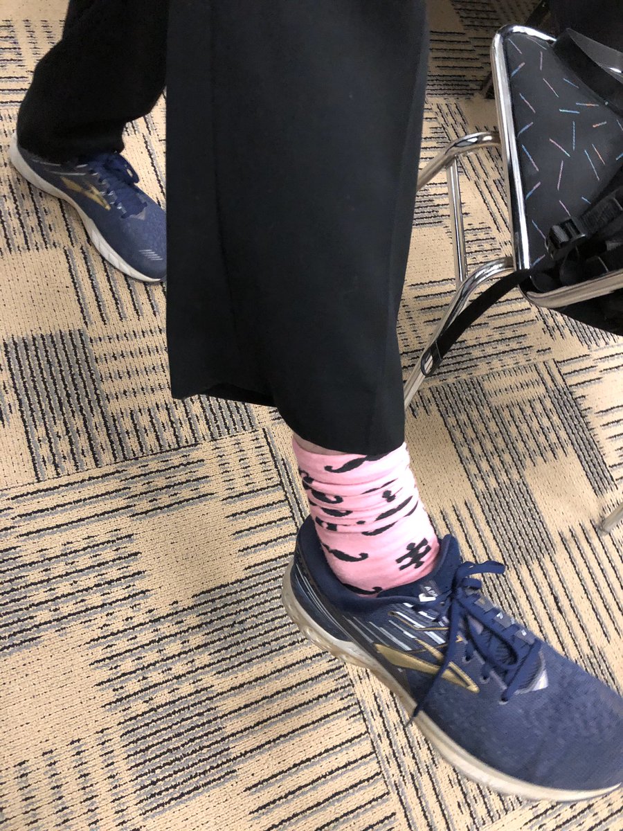 .@nickisnpdx my wife, @EmergencyArch, is @ACEPNow and texted me with this picture and asked. “Do you know what #pinksocks is?” My bad for it taking her seeing the socks in action for her to know. #ACEP19 #aim2innovate