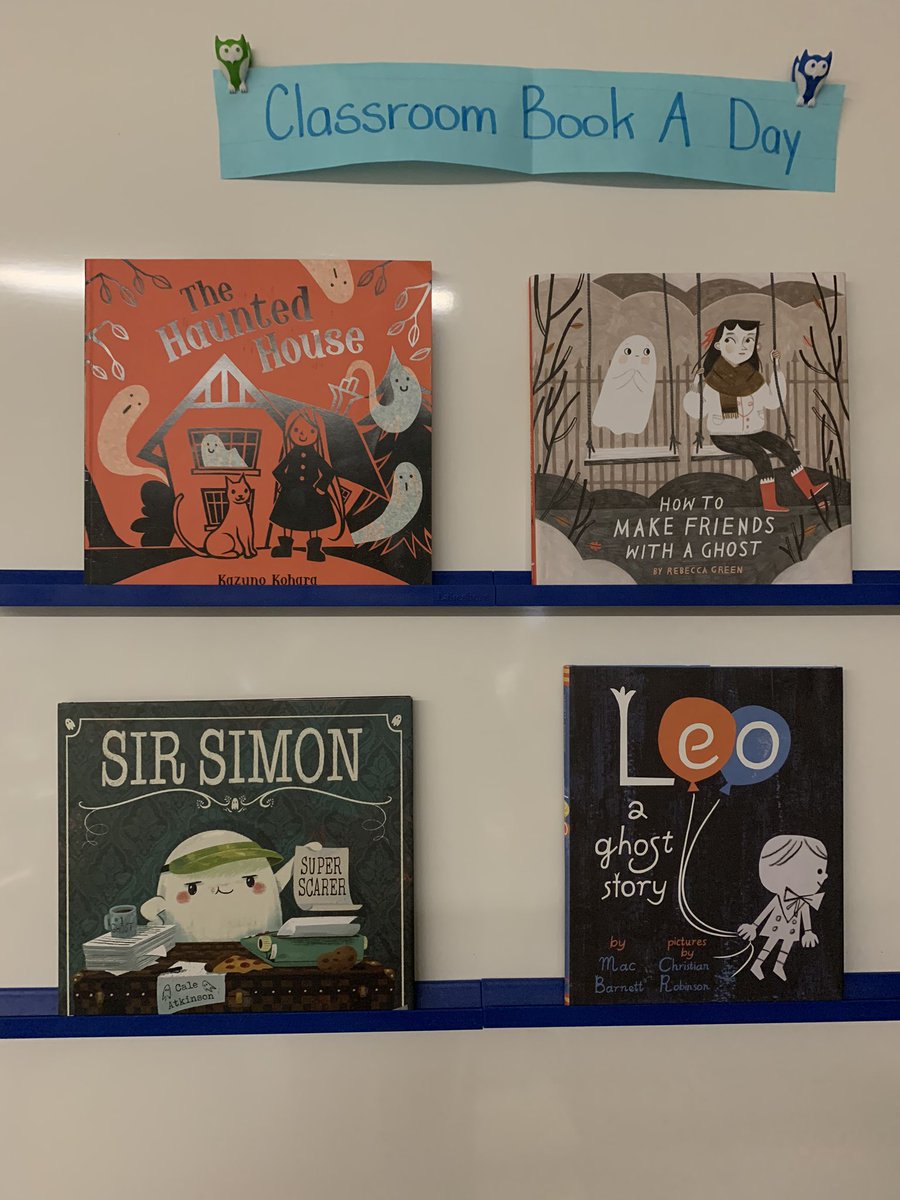 This week we read cute ghost stories! #classroombookaday
