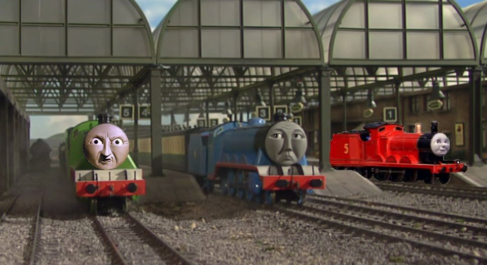 TheRedEngine5's tweet image. I was at Knapford with Gordon and Henry when there was a huge explosion...