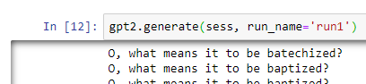 "O, what means it to be batechized?
O, what means it to be baptized?
[ad infinitum]"