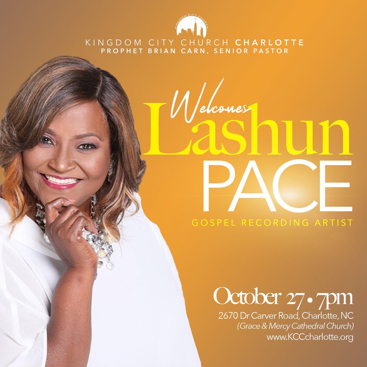 Tomorrow!! #CharlotteNC let's worship together #KingdomCityChurchCharlotte
#LashunPace #ProphetBrianCarn