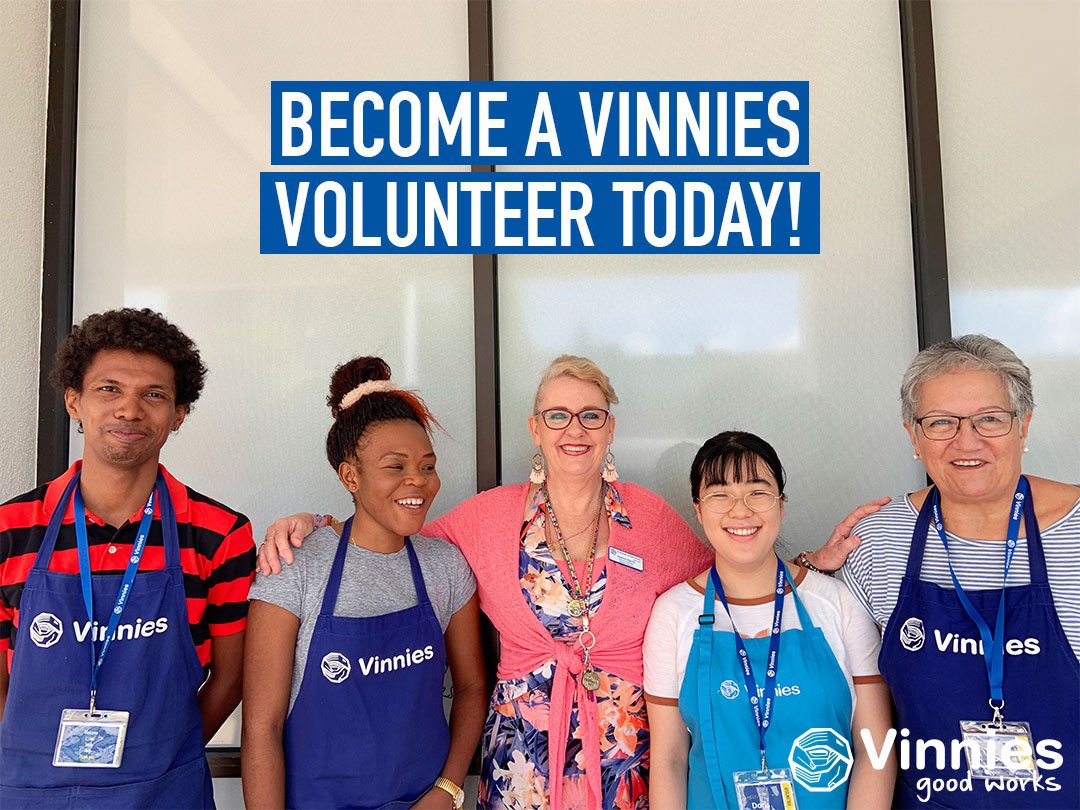 We need Volunteers! A number of our shops in Brisbane are in need of new enthusiastic volunteers. For more information or to put you name down as a volunteer, please register here ➡️bit.ly/VolunteerAtVin…