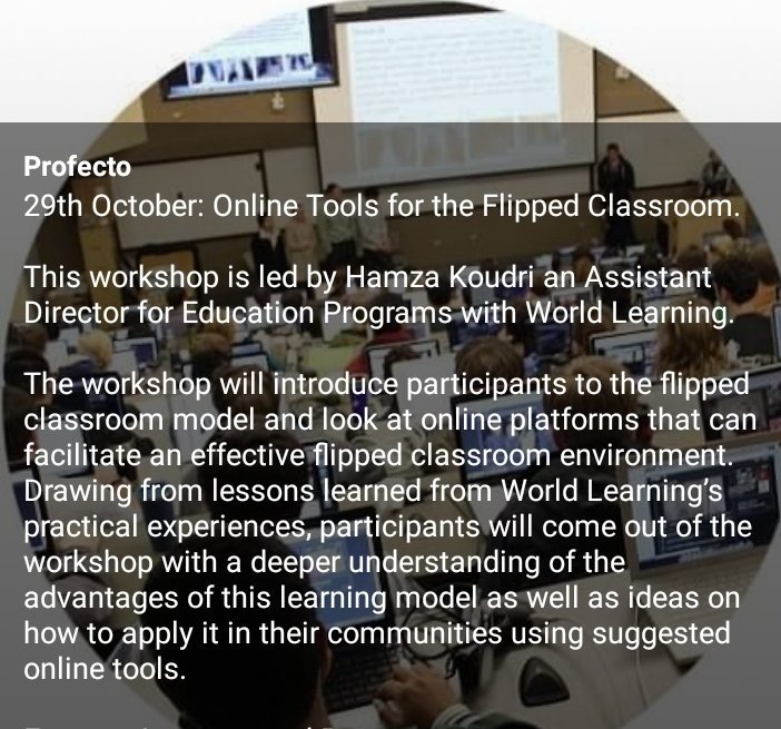 ItmsSkikda's tweet photo. Our Workshops!

express, impress, and progress 
#Itmsskikda #itmsconference #fulbright #amideast #Acag #training #workshops #skikda https://t.co/10LlpBypBk
